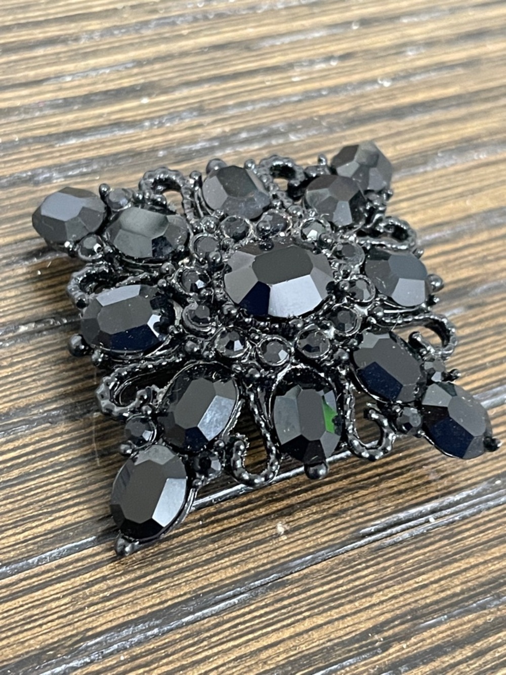 Vintage black brooch